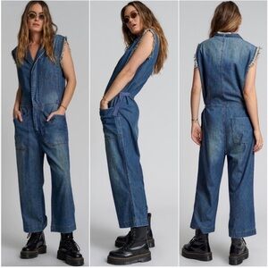 One Teaspoon Safari Camp Denim Jumpsuit